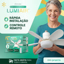 LumiAir™ Ventilador Inteligente de Teto com Led