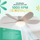 LumiAir™ Ventilador Inteligente de Teto com Led